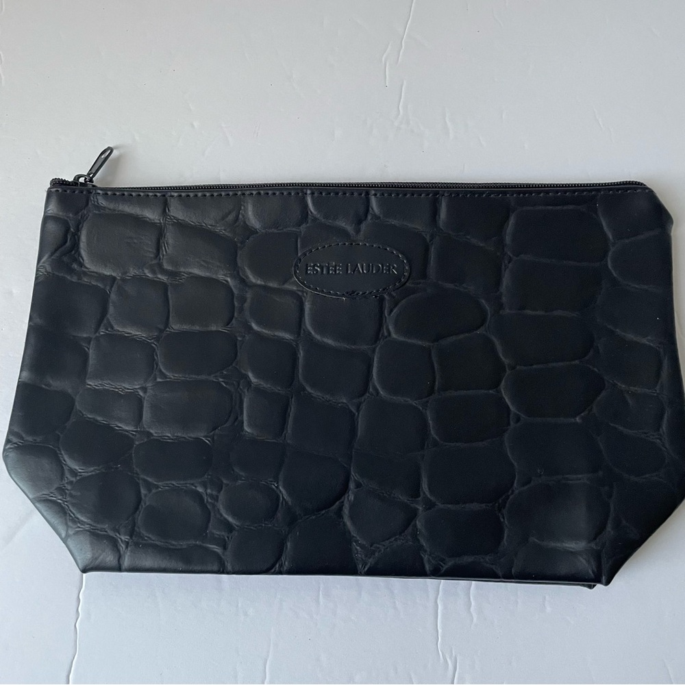 Vintage Estee Lauder Black Cosmetic‎ Bag